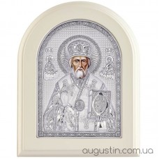 Икона Святого Николая Угодника в серебре